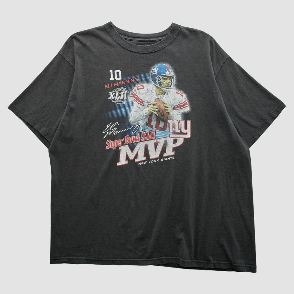 Superbowl XLII MVP Reebok 2008 T-shirt - Black T-shirts