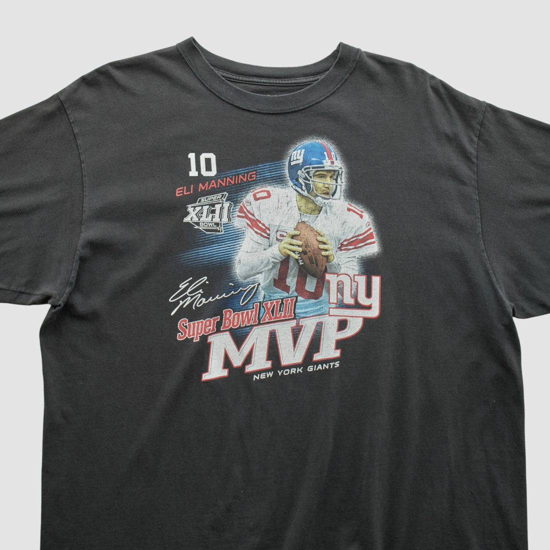 Superbowl XLII MVP Reebok 2008 T-shirt - Black T-shirts