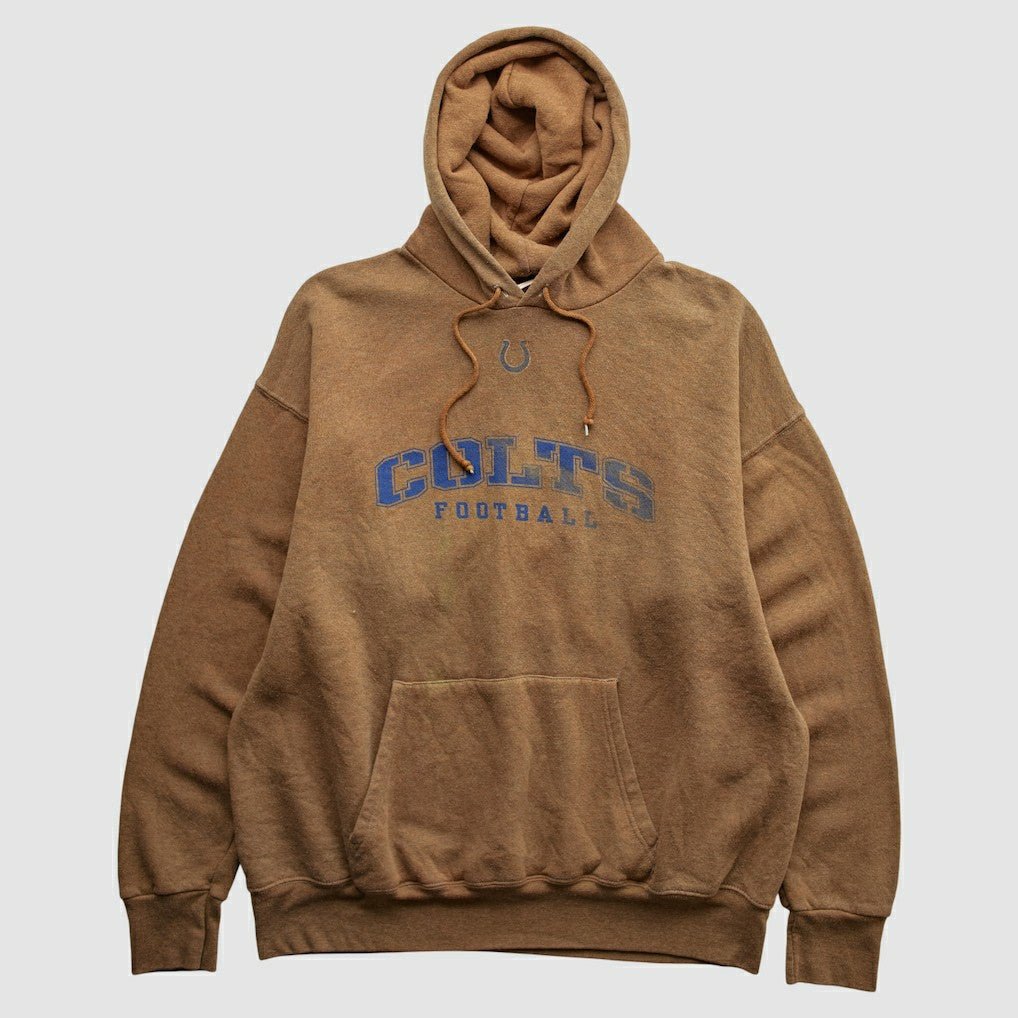 Indianapolis Colts NFL 2000s Hooded Pullover Sweatshirt - Brown Pullover