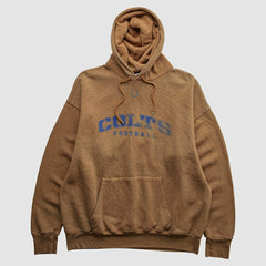 Indianapolis Colts NFL 2000s Hooded Pullover Sweatshirt - Brown Pullover