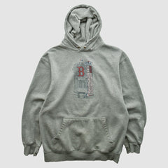 Boston Red Sox 2013 Hooded Pullover Sweatshirt - Heather Gray - XVintage Pullover
