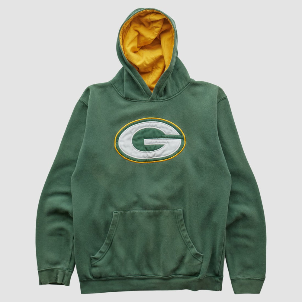 Green Bay Packers NFL 2000s Hooded Pullover Sweatshirt - Green Pullover