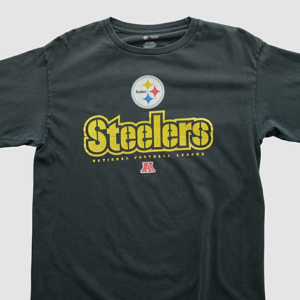 Pittsburgh Steelers NFL 2000s Long Sleeve T-shirt - Black T-shirts