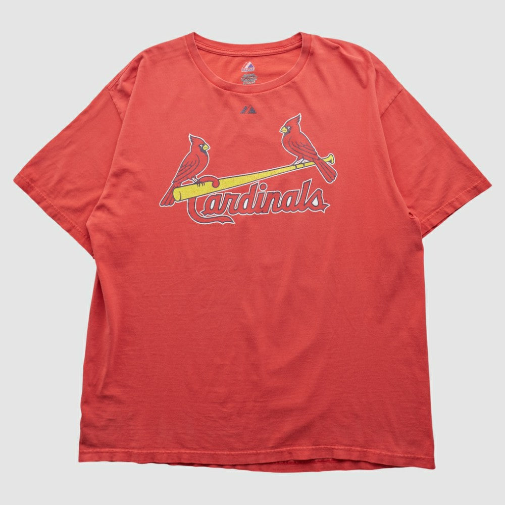 St. Louis Cardinals Majestic 2010s T-shirt - Red - XVintage T-shirts