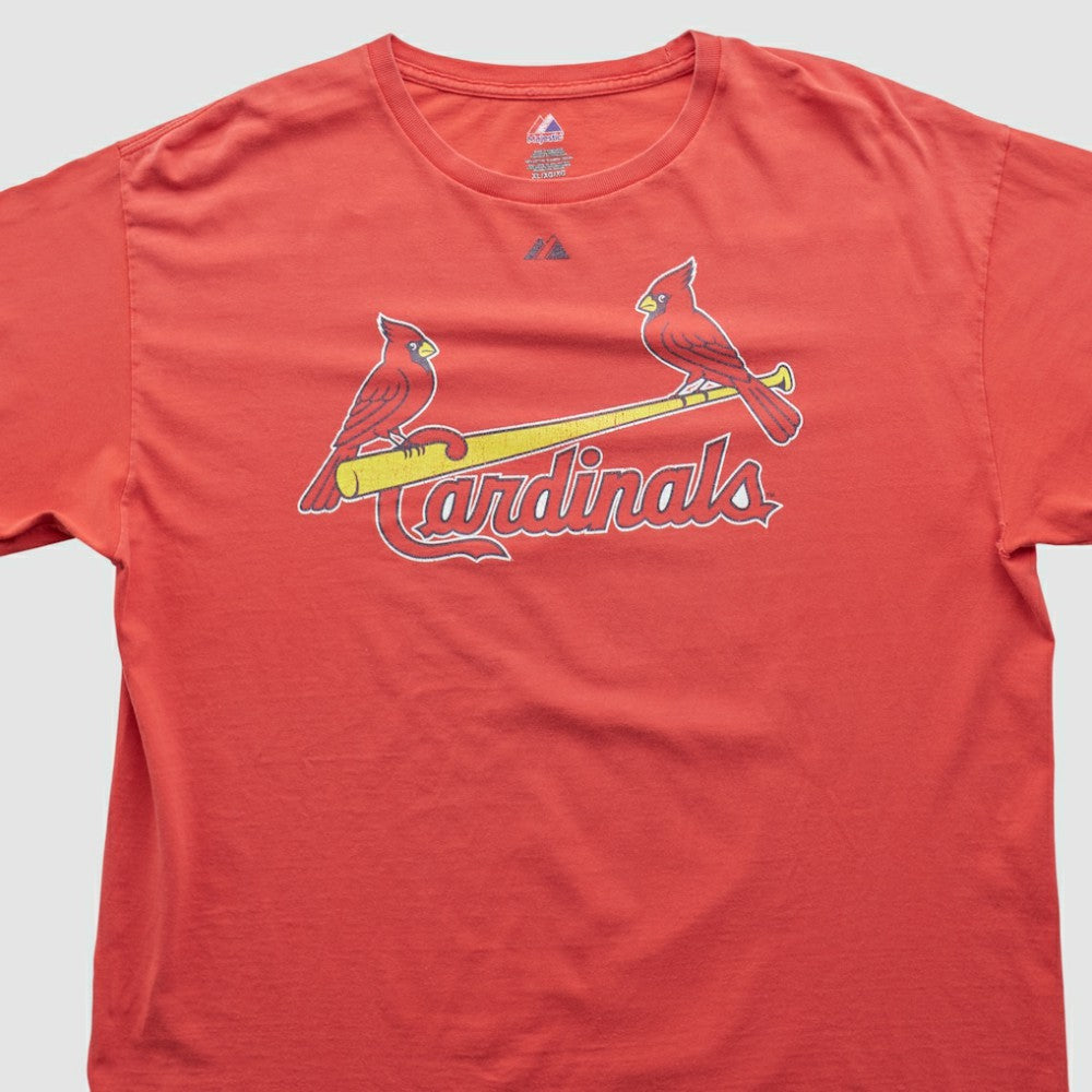 St. Louis Cardinals Majestic 2010s T-shirt - Red - XVintage T-shirts