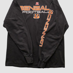 Cincinnati Bengals NFL 2000s Long Sleeve T-shirt - Black T-shirts