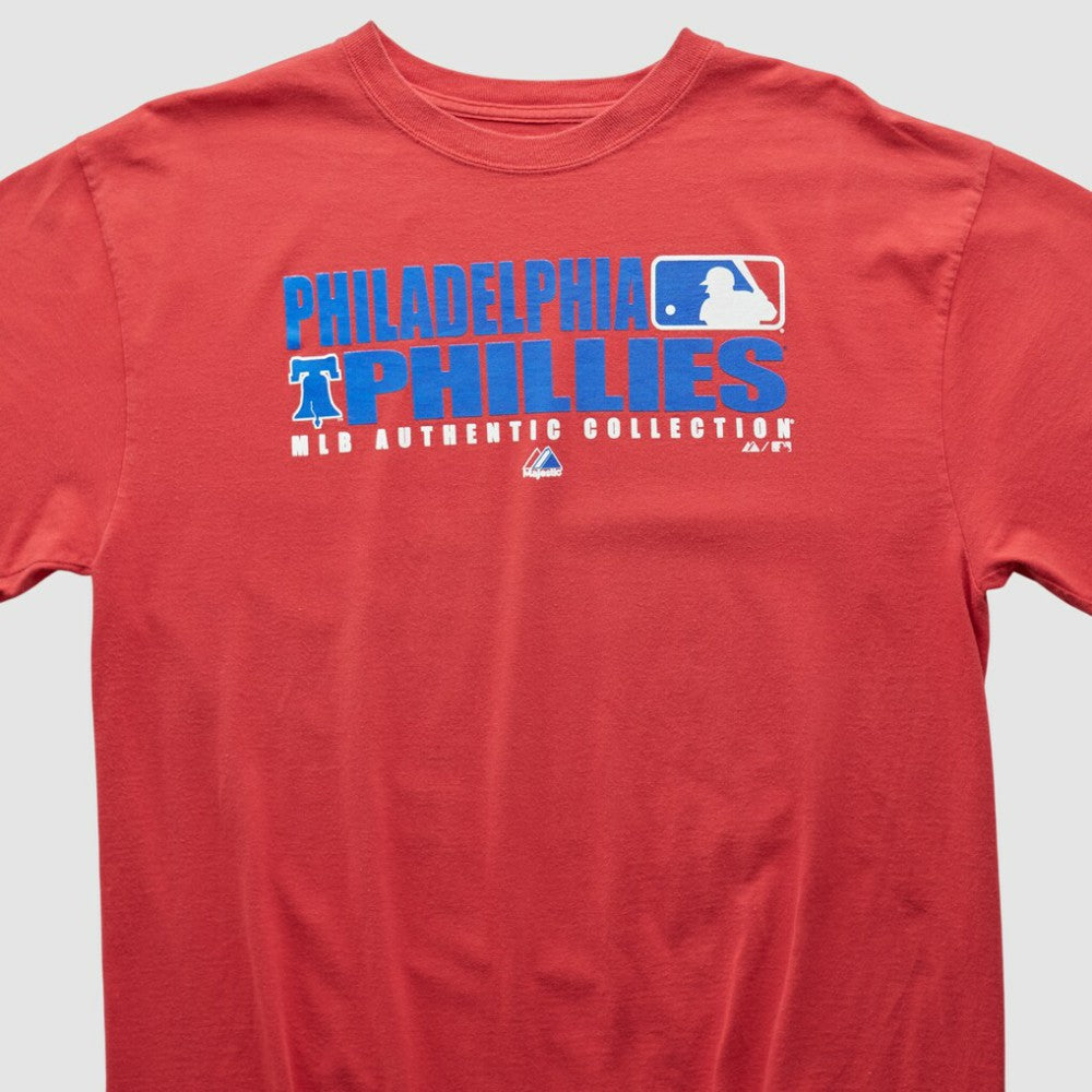 Philadelphia Phillies Majestic 2000s T-shirt - Red - Vintage T-shirts