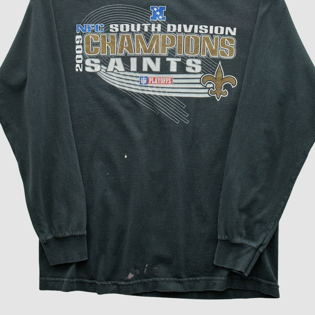New Orleans Saints Alstyle Apparel 2009 Long Sleeve T-shirt - Black T-shirts
