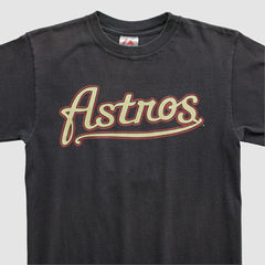 Houston Astros Majestic 2000s T-shirt - Black - Vintage T-shirts