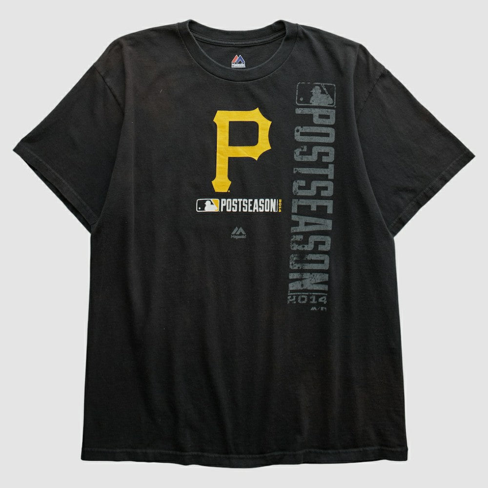 Pittsburgh Pirates Majestic 2014 T-shirt - Black - Vintage T-shirts