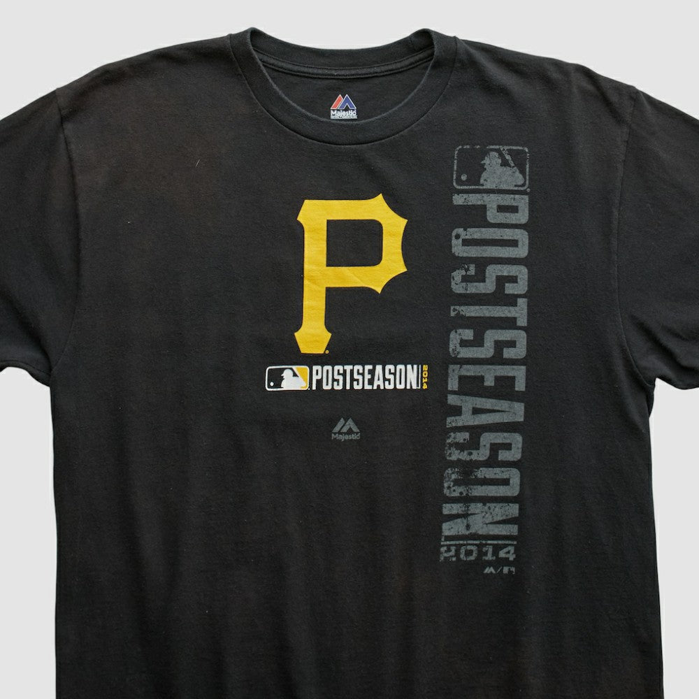 Pittsburgh Pirates Majestic 2014 T-shirt - Black - Vintage T-shirts
