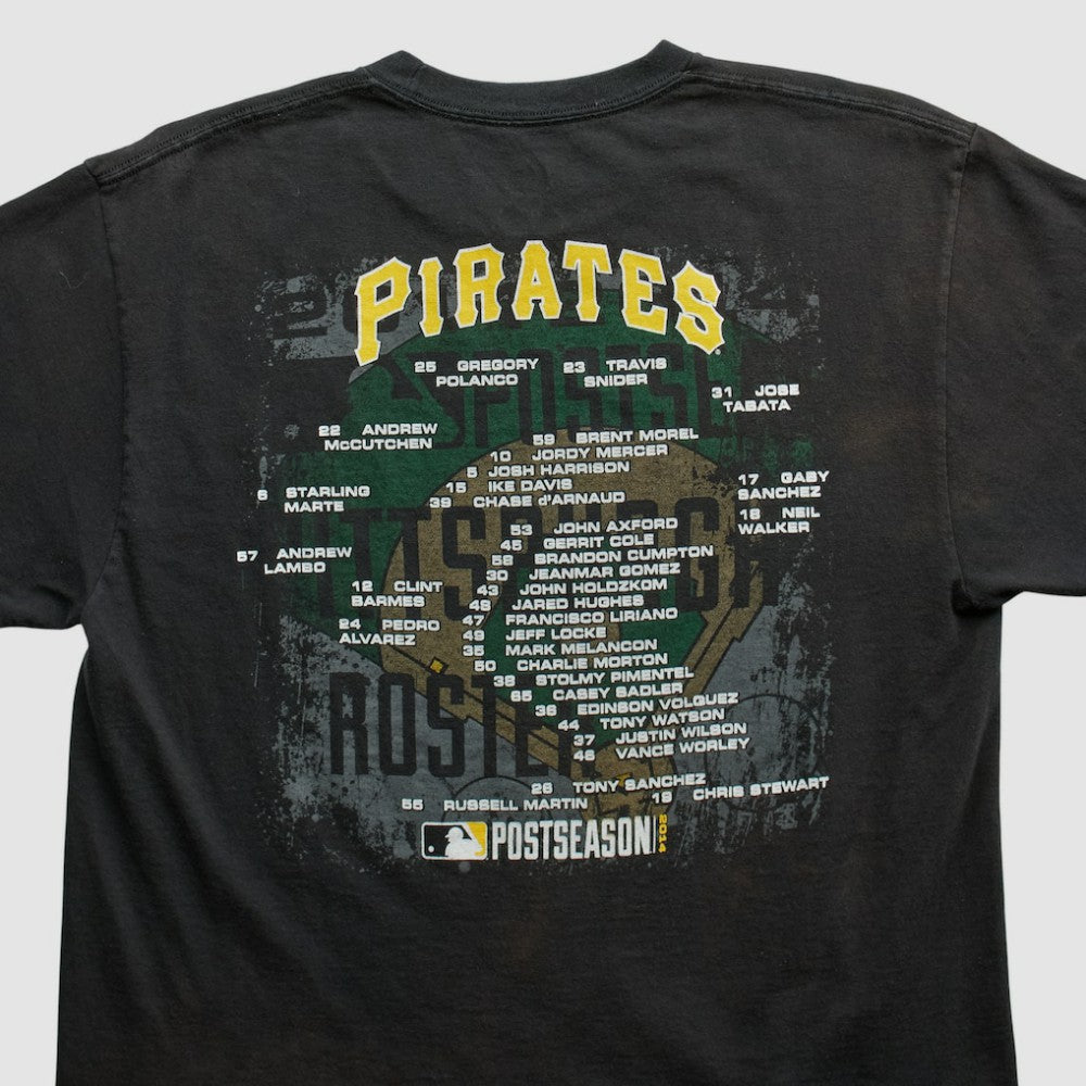 Pittsburgh Pirates Majestic 2014 T-shirt - Black - Vintage T-shirts