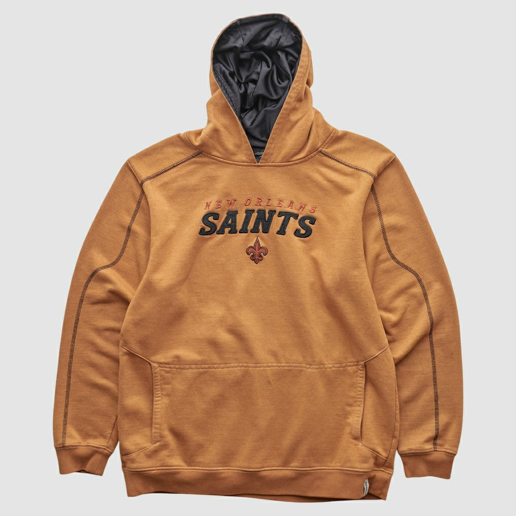 New Orleans Saints 2000s Hooded Pullover Sweatshirt - Tan Pullover