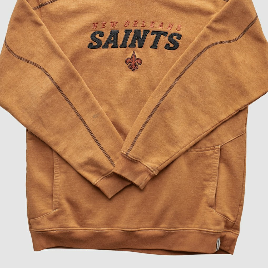 New Orleans Saints 2000s Hooded Pullover Sweatshirt - Tan Pullover