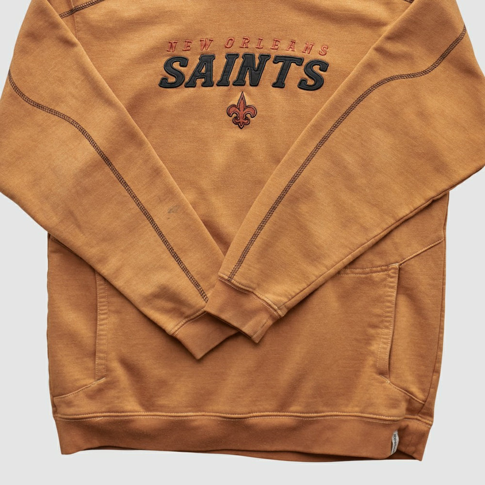 New Orleans Saints 2000s Hooded Pullover Sweatshirt - Tan Pullover