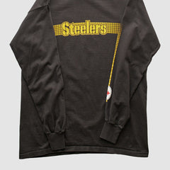 Pittsburgh Steelers NFL 2000s Long Sleeve T-shirt - Black T-shirts