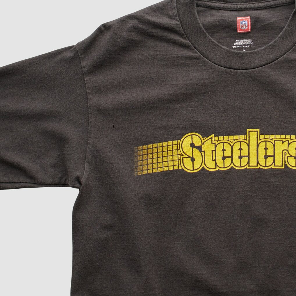Pittsburgh Steelers NFL 2000s Long Sleeve T-shirt - Black T-shirts