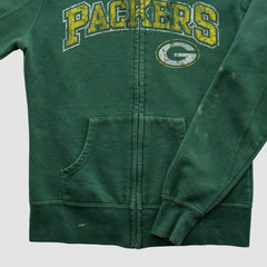 Green Bay Packers NFL 2010s Hooded Full Zip Sweatshirt - Green Sweatshirts