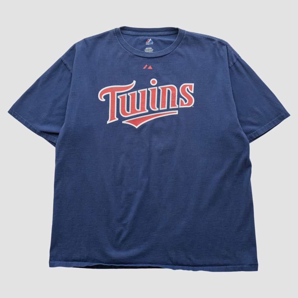 Minnesota Twins Majestic 2000s T-shirt - Navy - 2XVintage T-shirts