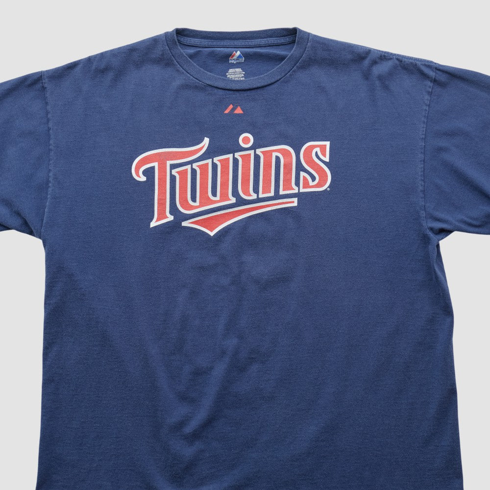 Minnesota Twins Majestic 2000s T-shirt - Navy - 2XVintage T-shirts