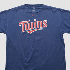 Minnesota Twins Majestic 2000s T-shirt - Navy - 2XVintage T-shirts