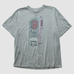 Boston Red Sox Majestic 2012 T-shirt - Heather Gray - Vintage T-shirts