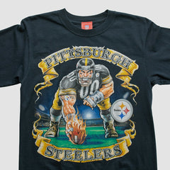 Pittsburgh Steelers NFL 2000s Long Sleeve T-shirt - Black T-shirts