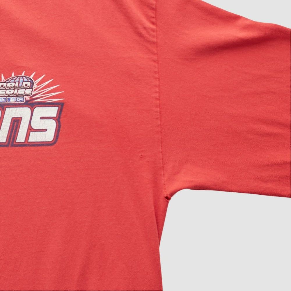 St. Louis Cardinals 2004 Long Sleeve T-shirt - Red - Vintage T-shirts
