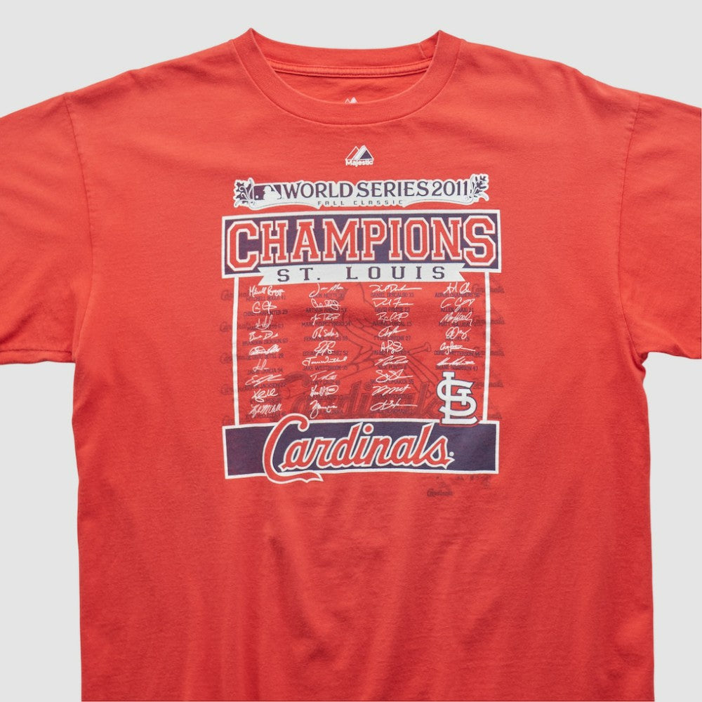 St. Louis Cardinals Majestic 2011 T-shirt - Red - Vintage T-shirts