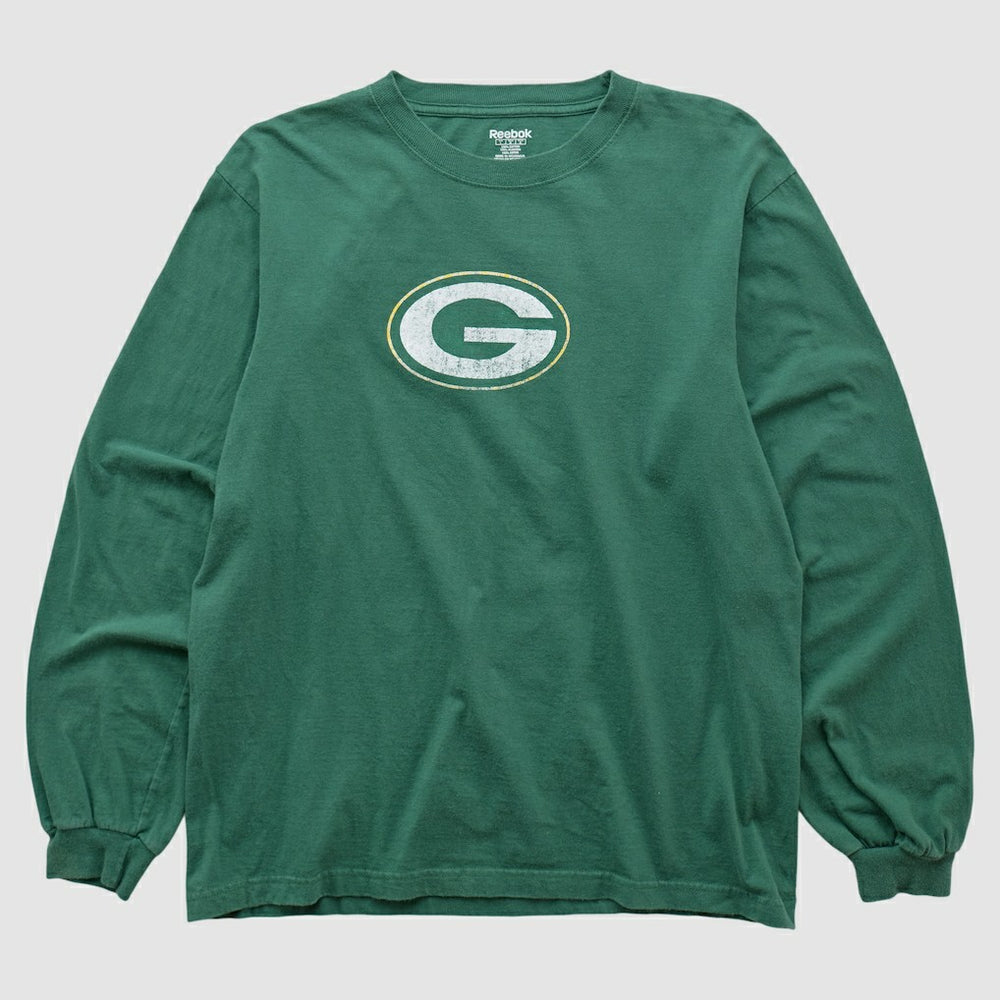 Green Bay Packers Reebok 2000s Long Sleeve T-shirt - Green T-shirts