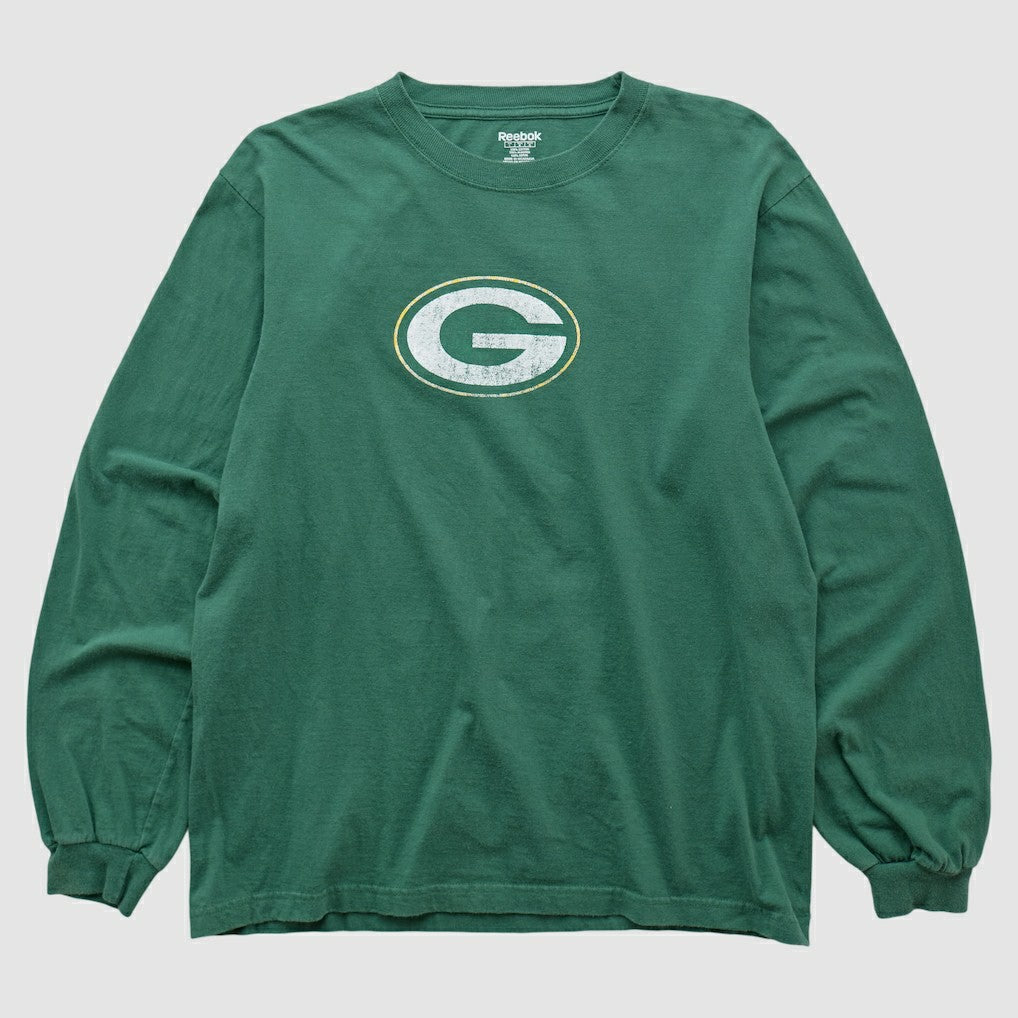 Green Bay Packers Reebok 2000s Long Sleeve T-shirt - Green T-shirts