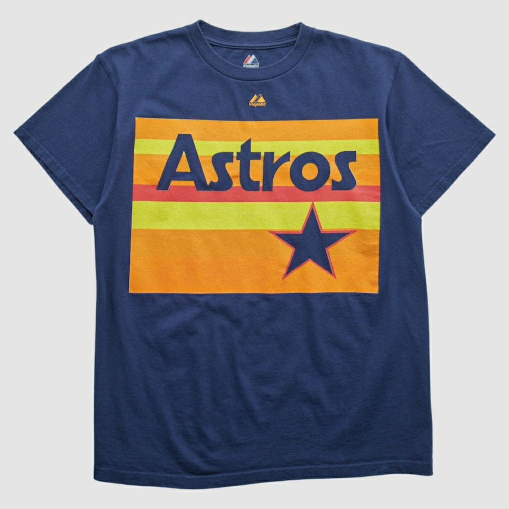 Houston Astros Majestic 2000s T-shirt - Navy - Vintage T-shirts