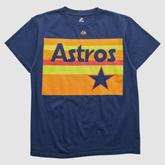 Houston Astros Majestic 2000s T-shirt - Navy - Vintage T-shirts