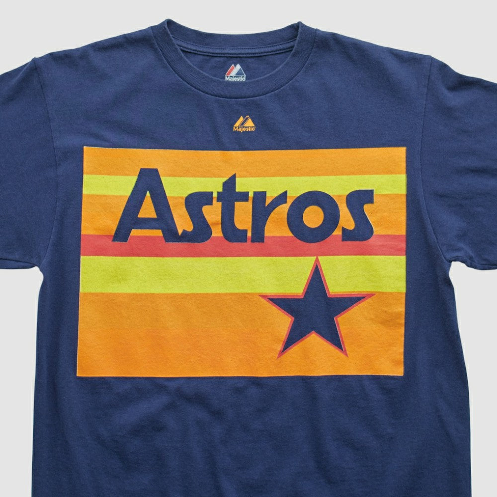 Houston Astros Majestic 2000s T-shirt - Navy - Vintage T-shirts