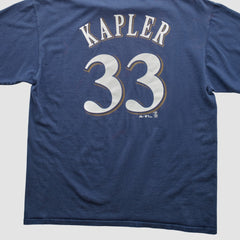 Milwaukee Brewers Majestic 2000s T-shirt - Navy - Vintage T-shirts