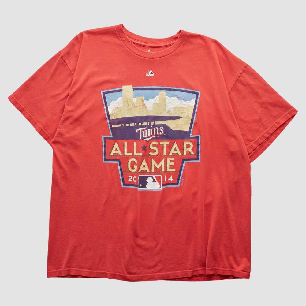 Minnesota Twins Majestic 2014 T-shirt - Red - XVintage T-shirts