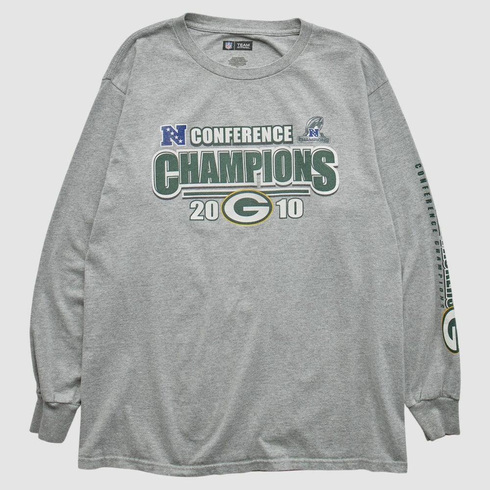 Green Bay Packers NFL 2010 Long Sleeve T-shirt - Heather Gray T-shirts