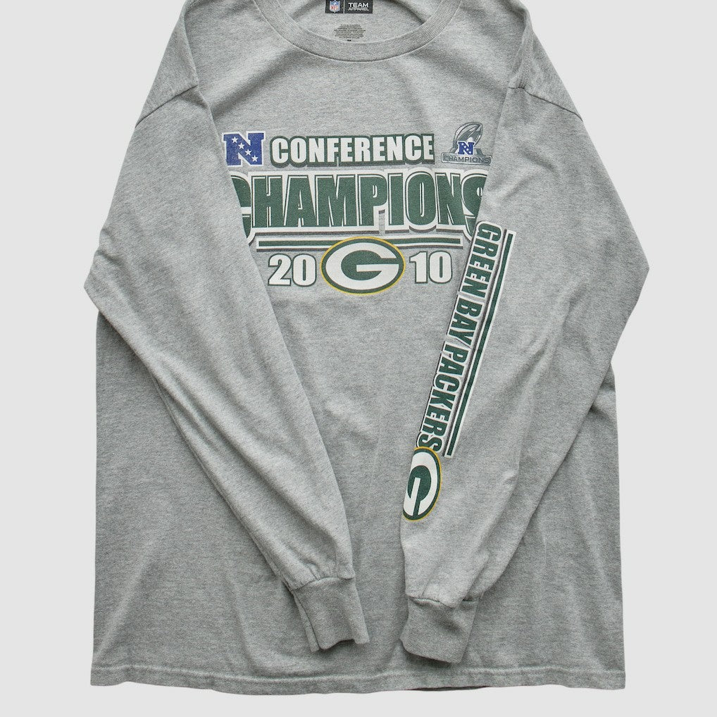 Green Bay Packers NFL 2010 Long Sleeve T-shirt - Heather Gray T-shirts