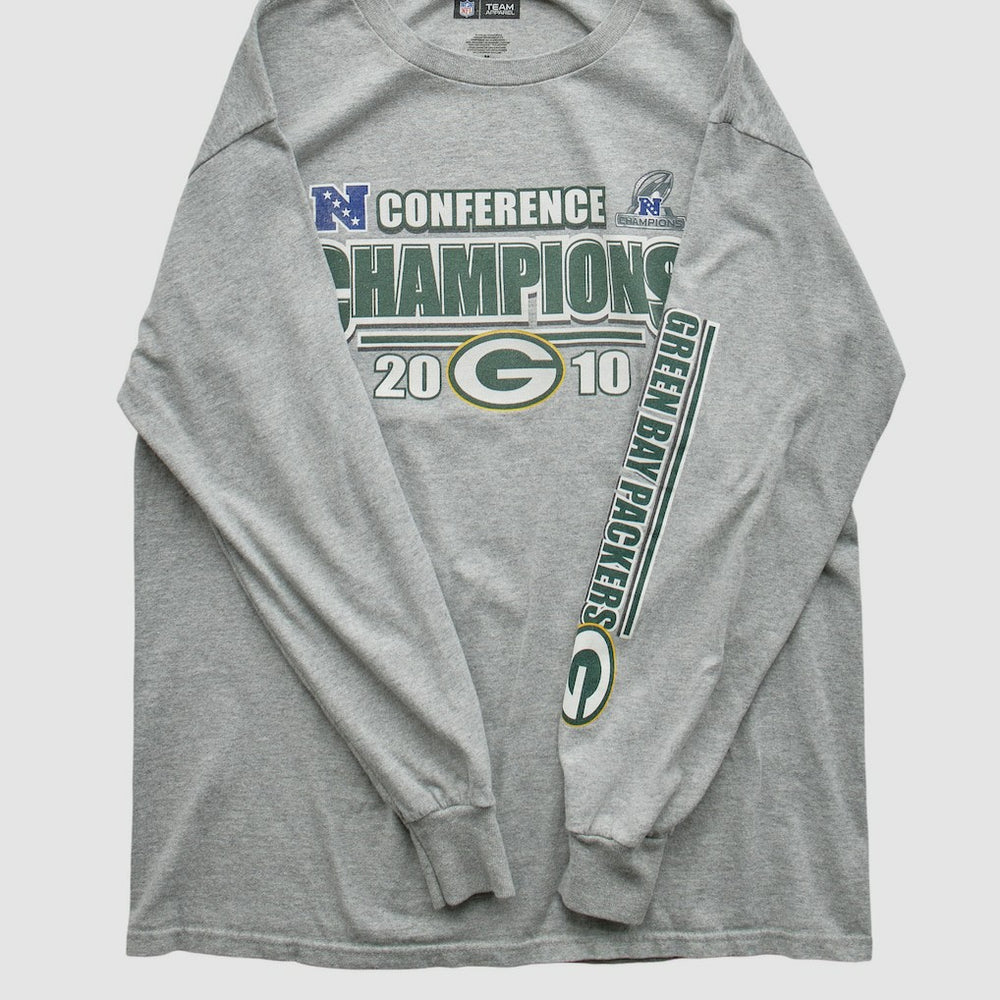 Green Bay Packers NFL 2010 Long Sleeve T-shirt - Heather Gray T-shirts