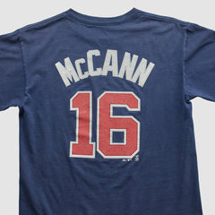 Atlanta Braves Majestic 2000s T-shirt - Navy - Vintage T-shirts