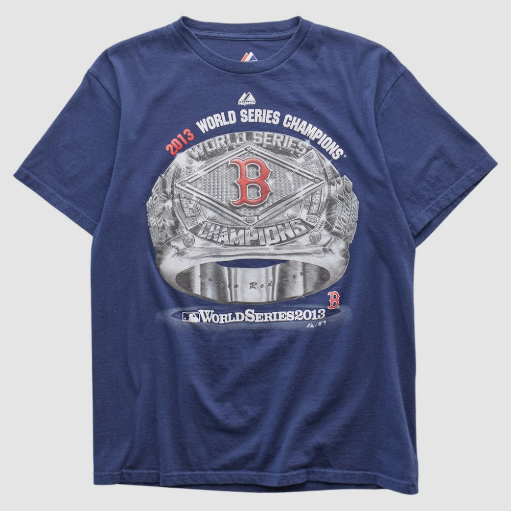 Boston Red Sox Majestic 2013 T-shirt - Navy - Vintage T-shirts