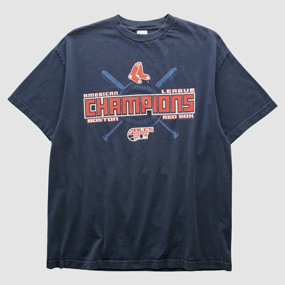 Boston Red Sox Alstyle Apparel 2007 T-shirt - Navy - XVintage T-shirts