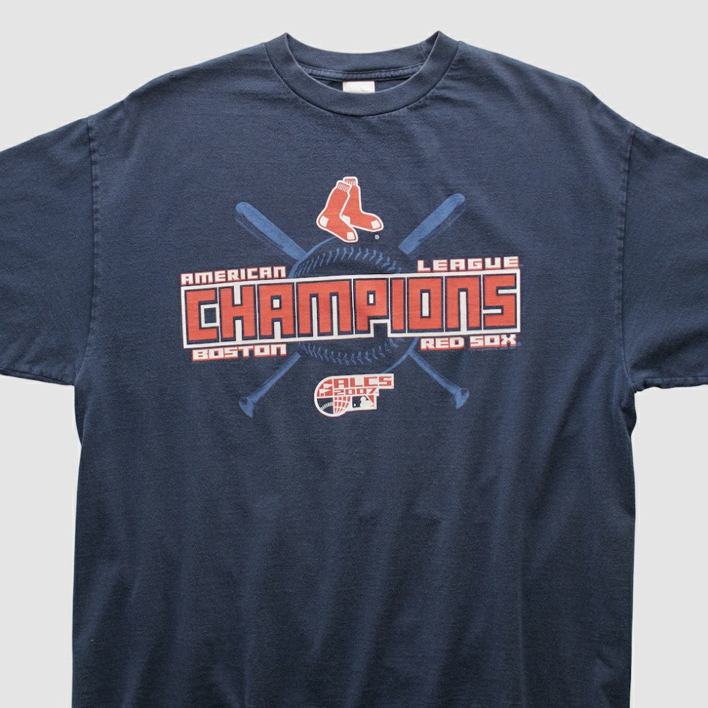 Boston Red Sox Alstyle Apparel 2007 T-shirt - Navy - XVintage T-shirts
