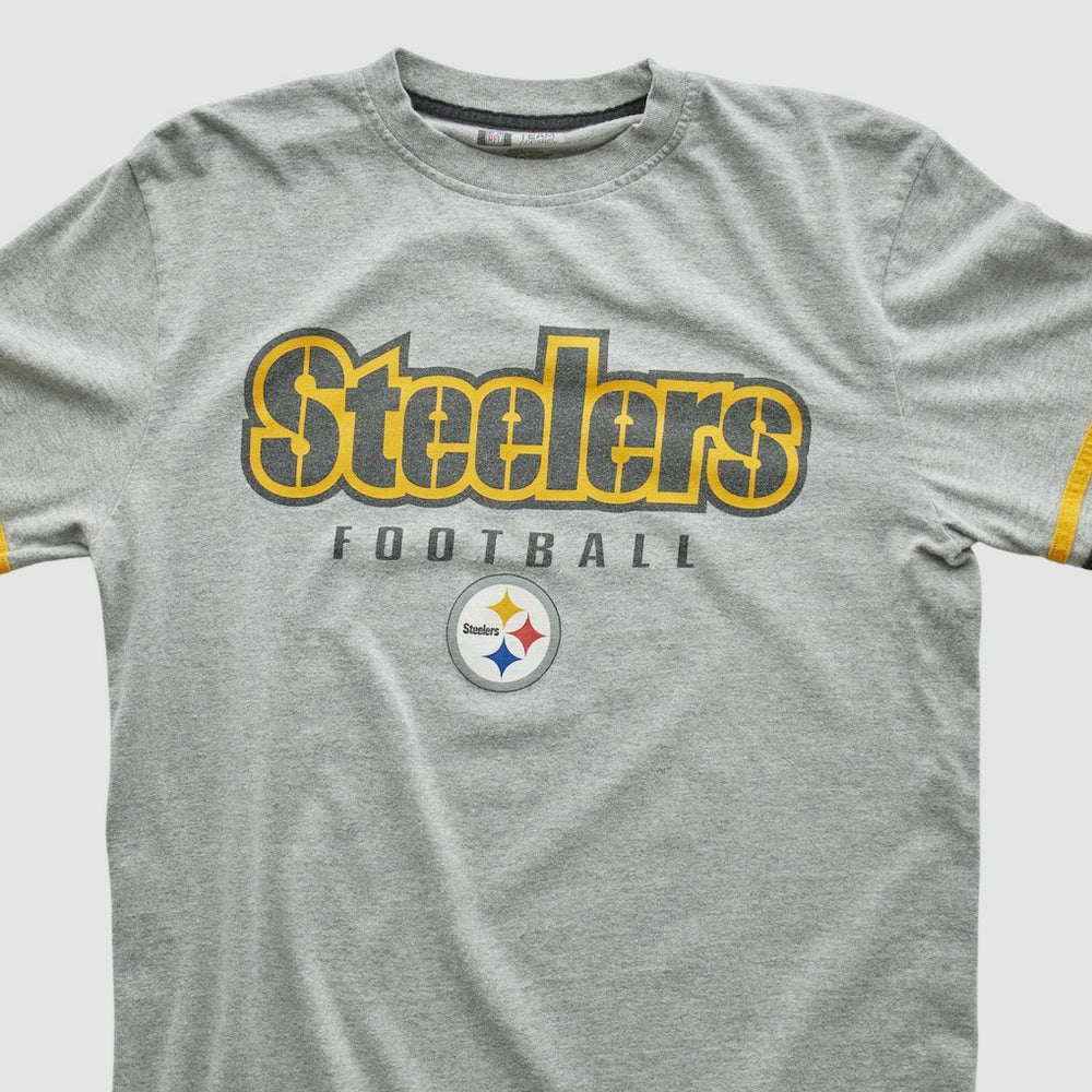 Pittsburgh Steelers NFL 2000s Long Sleeve T-shirt - Heather Gray T-shirts