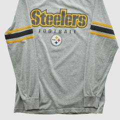 Pittsburgh Steelers NFL 2000s Long Sleeve T-shirt - Heather Gray T-shirts