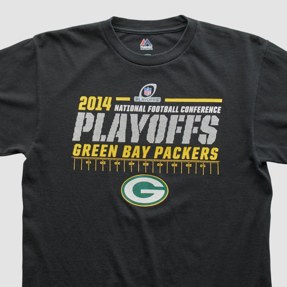 Green Bay Packers Majestic 2014 T-shirt - Black T-shirts