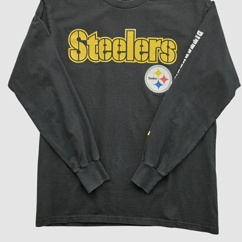 Pittsburgh Steelers 2000s Long Sleeve T-shirt - Black T-shirts