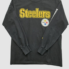 Pittsburgh Steelers 2000s Long Sleeve T-shirt - Black T-shirts