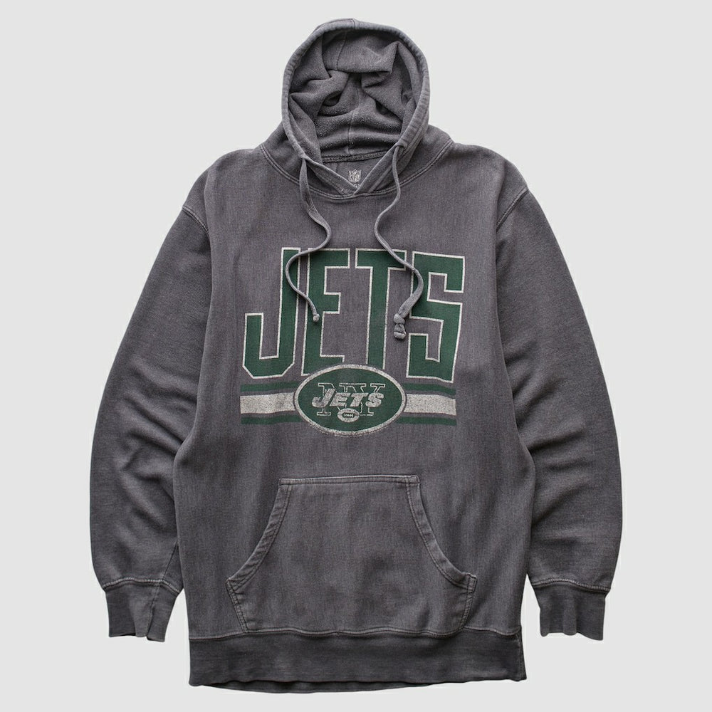 New York Jets NFL 2010s Hooded Pullover Sweatshirt - Dark Heather Gray Pullover