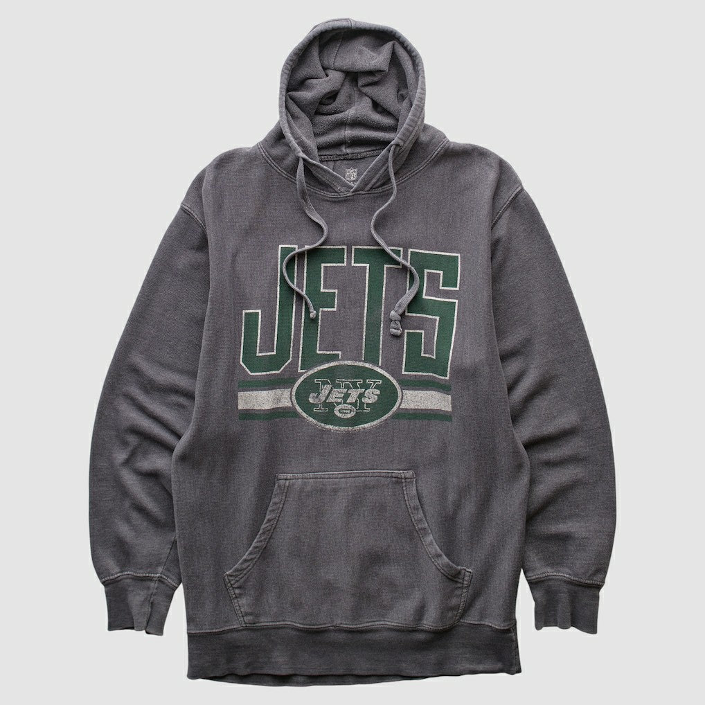 New York Jets NFL 2010s Hooded Pullover Sweatshirt - Dark Heather Gray Pullover